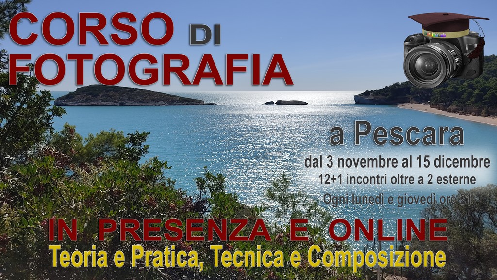 CORSO DI FOTOGRAFIA - IN OMAGGIO ACCESSO ALLE SCHEDE DI TECNICA FOTOGRAFICA